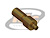 CONECTOR MMCX MACHO RETO CABO CRIMPAGEM RG-174 PINO FÊMEA