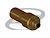 CONECTOR MMCX MACHO RETO CABO CRIMPAGEM RG-174 