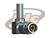 CONECTOR IEC 169-29 TIPO 1.0/2.3 MACHO ANGULAR CABO CRIMPAGEM 3C2W