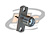 CONECTOR SMA FÊMEA RETO PAINEL BASE RETANGULAR 15,80MM ISOLANTE NORMAL