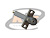 CONECTOR SMA FÊMEA RETO PAINEL COM BASE RETANGULAR