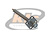 CONECTOR SMA FÊMEA RETO PAINEL BASE QUADRADA 12,70MM ISOLANTE DE 32,10MM