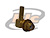 CONECTOR SMA FÊMEA ANGULAR CABO PAINEL CRIMPAGEM RG-174