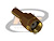 CONECTOR SMA MACHO RETO CABO CRIMPAGEM RG-174 REVERSO