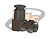 CONECTOR SMA MACHO ANGULAR CABO PRENSA CABO RGC-58