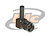 CONECTOR SMA MACHO ANGULAR CABO CRIMPAGEM RG-174 REVERSO