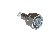 CONECTOR DIN 7/16 MACHO RETO CABO PRENSA CABO RGC-213 PINO SOB PRESSAO