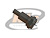 CONECTOR F MACHO RETO CABO CRIMPAGEM 0.3/1.8