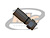 CONECTOR F MACHO RETO CABO RG-6 COMPRESSAO