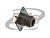 CONECTOR N 50 OHMS FÊMEA RETO PAINEL BASE QUADRADA 25,40 MM