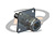 CONECTOR N 50 OHMS FÊMEA RETO CABO PAINEL CRIMPAGEM RGC-58 PINO SOLTO BASE QUADRADA 25,4MM