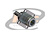 CONECTOR N 50 OHMS FÊMEA RETO CABO PAINEL CRIMPAGEM RGC-58 PINO FIXO BASE QUADRADA 25,4MM