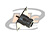 CONECTOR N 50 OHMS FÊMEA RETO PAINEL BASE QUADRADA 31,75MM