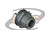 CONECTOR N 50 OHMS FÊMEA RETO PAINEL BASE REDONDA ROSCA E PORCA
