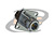 CONECTOR N 50 OHMS FÊMEA RETO CABO PAINEL PRENSA CABO RG-402 BASE QUADRADA