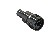CONECTOR N 50 OHMS MACHO RETO CABO CRIMPAGEM RG-6 PINO FIXO