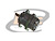 CONECTOR UHF FÊMEA RETO PAINEL BASE REDONDA 20,80MM ROSCA E PORCA