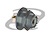 CONECTOR UHF FÊMEA RETO PAINEL BASE REDONDA 24,00MM ROSCA E PORCA