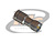 CONECTOR UHF MACHO RETO CABO PRENSA CABO 1/2" FLEXÍVEL PINO SOB PRESSAO