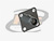 ADAPTADOR BNC 50 OHMS FÊMEA RETO PAINEL COM BASE QUADRADA