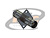 ADAPTADOR BNC 50 OHMS FÊMEA X FÊMEA RETO PAINEL BASE QUADRADA 17.50MM