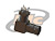 CONECTOR BNC 50 OHMS FÊMEA ANGULAR PCI DISTÂNCIA CENTRO PINOS 5,00MM