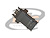 CONECTOR BNC 50 OHMS FÊMEA RETO PCI DISTÂNCIA CENTRO PINOS 5,60MM