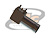 CONECTOR BNC 50 OHMS FÊMEA ANGULAR PCI DISTÂNCIA CENTRO PINOS 6,60MM