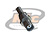 CONECTOR BNC 50 OHMS FÊMEA RETO CABO CRIMPAGEM 0.4/2.5 PINO FIXO