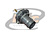 CONECTOR BNC 50 OHMS FÊMEA RETO PAINEL BASE SEXTAVADA ROSCA E PORCA