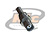 CONECTOR BNC 50 OHMS FÊMEA RETO CABO CRIMPAGEM TZC-75024