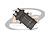 CONECTOR BNC 50 OHMS FÊMEA RETO PAINEL C/ 2 TERMINAIS DE ATERRAMENTO