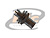 CONECTOR BNC 75 OHMS FÊMEA RETO PAINEL COM TERMINAL DE ATERRAMENTO