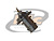 CONECTOR BNC 50 OHMS FÊMEA RETO PAINEL 2 CHANFROS NA ROSCA