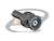 CONECTOR BNC 50 OHMS MACHO RETO CABO CRIMPAGEM RG-58 PINO FÊMEA