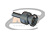 CONECTOR BNC 75 OHMS MACHO RETO CABO CRIMPAGEM 0.4/2.5