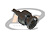 CONECTOR BNC 75 OHMS MACHO RETO CABO CRIMPAGEM RG-179