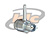 CONECTOR TNC FÊMEA ANGULAR CABO CRIMPAGEM RG-58