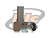 CONECTOR TNC FÊMEA ANGULAR CABO CRIMPAGEM RG-223