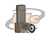CONECTOR TNC MACHO ANGULAR CABO PRENSA CABO 1/4" RÍGIDO