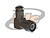 CONECTOR TNC MACHO ANGULAR CABO PRENSA CABO RGC-58